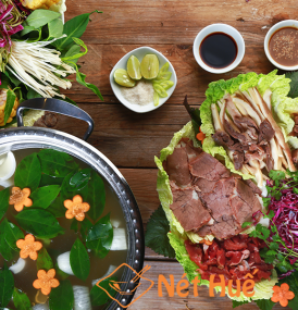 Beef in 'giang' leaf broth in big size